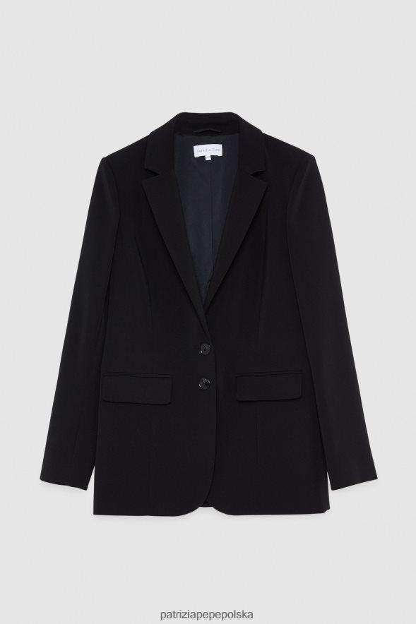 strój Patrizia Pepe Nero kobiety niezbędna kurtka chłopaka 866488575