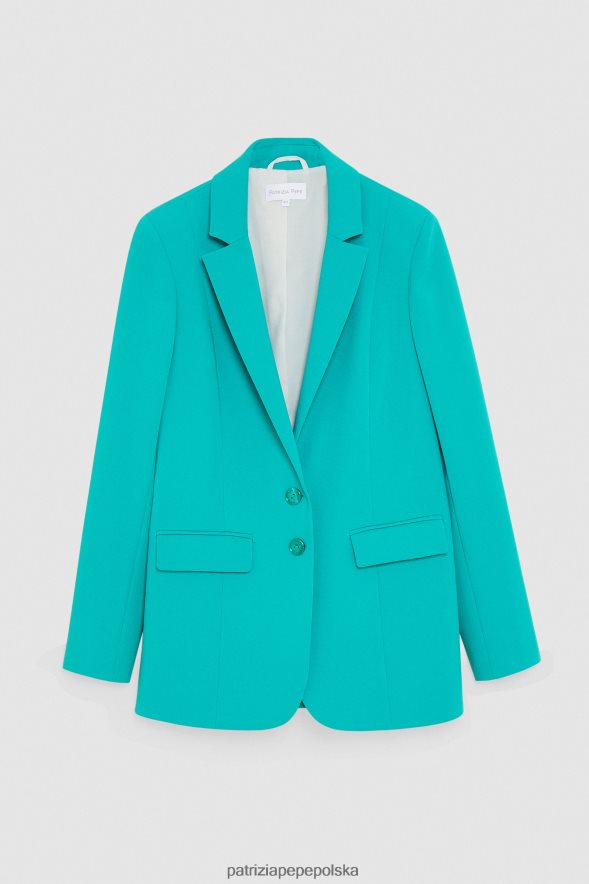 strój Patrizia Pepe iluzoryczna zieleń kobiety niezbędna kurtka chłopaka 866488408