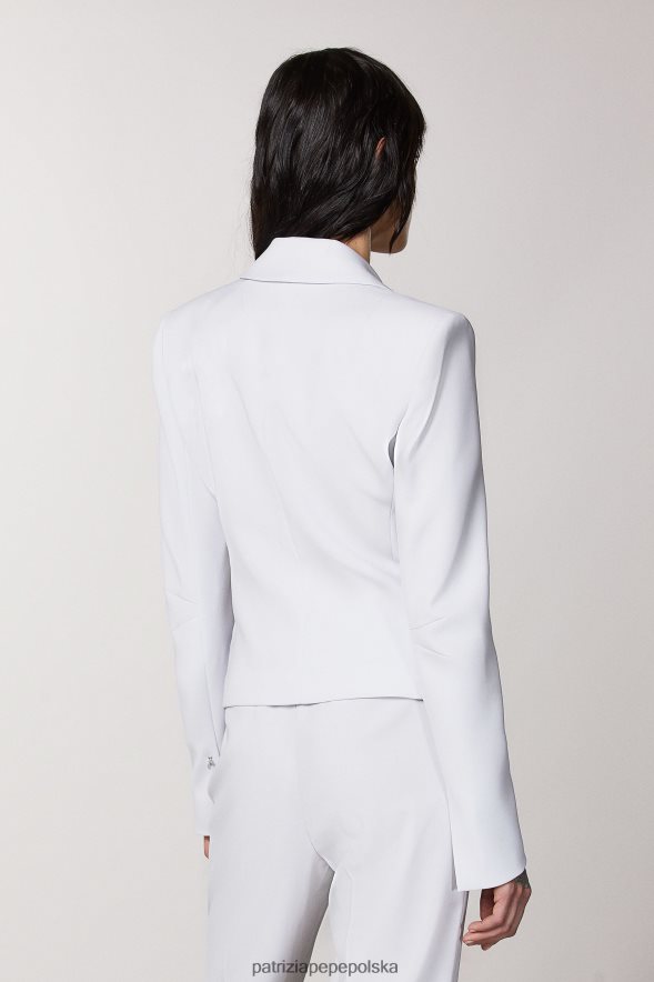 strój Patrizia Pepe liliowo-szary kobiety niezbędna kobieca kurtka 866488380