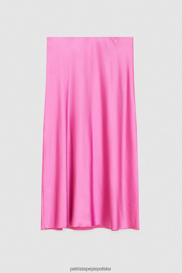 strój Patrizia Pepe orchidea fioletowa kobiety spódnica midi 866488517