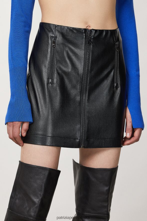 strój Patrizia Pepe Nero kobiety minispódniczka zapinana na zamek 866488169