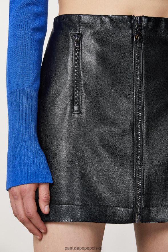 strój Patrizia Pepe Nero kobiety minispódniczka zapinana na zamek 866488169