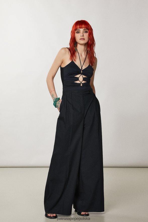 strój Patrizia Pepe Nero kobiety duże spodnie palazzo 866488289