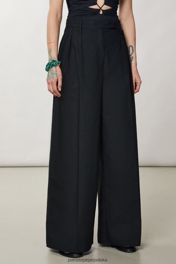 strój Patrizia Pepe Nero kobiety duże spodnie palazzo 866488289