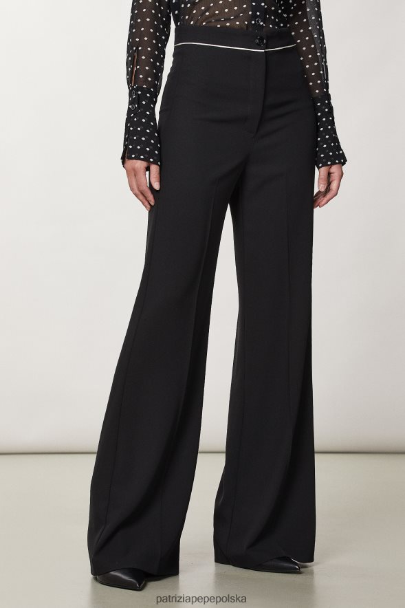 strój Patrizia Pepe Nero kobiety spodnie pałacowe 86648825