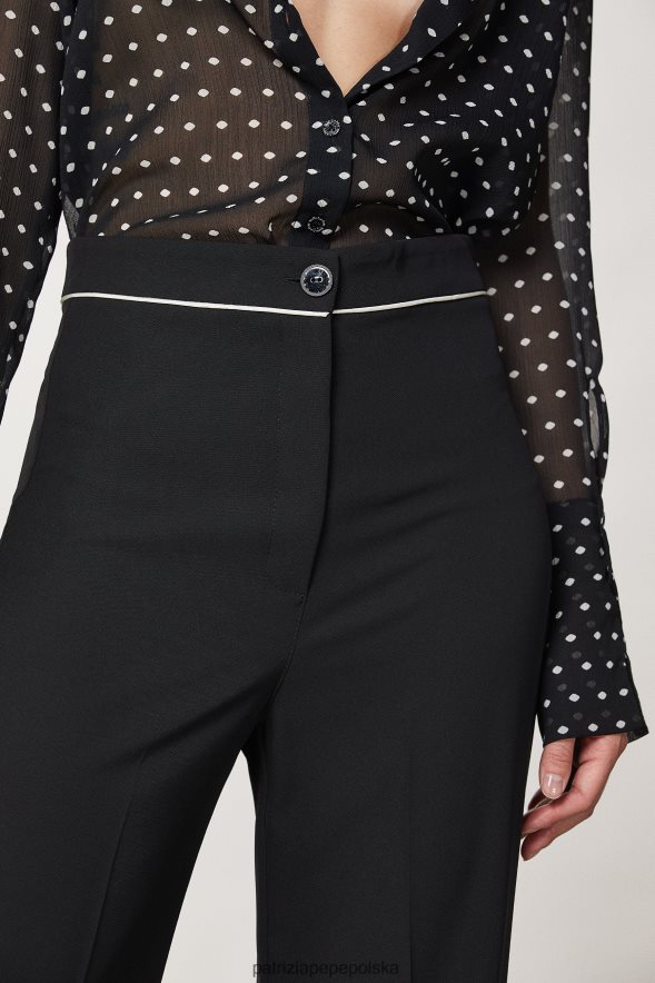 strój Patrizia Pepe Nero kobiety spodnie pałacowe 86648825