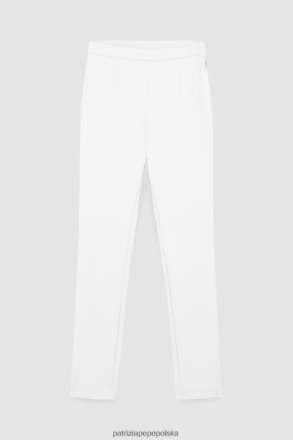 strój Patrizia Pepe Bianco kobiety wąskie spodnie 866488682