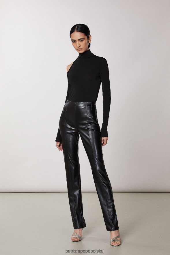 strój Patrizia Pepe Nero kobiety niezbędne wąskie spodnie 866488442