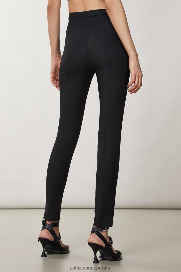 strój Patrizia Pepe Nero kobiety wąskie spodnie 866488359