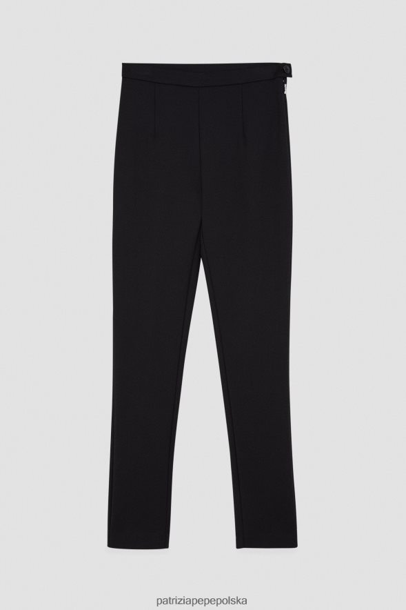 strój Patrizia Pepe Nero kobiety wąskie spodnie 866488359
