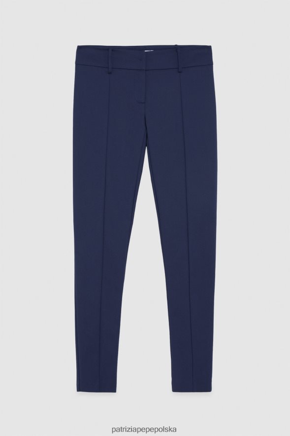 strój Patrizia Pepe marynarka wojenna kobiety wąskie spodnie 866488549
