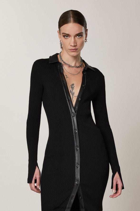 strój Patrizia Pepe Nero kobiety Kardigan przypominający sukienkę koszulową 866488620