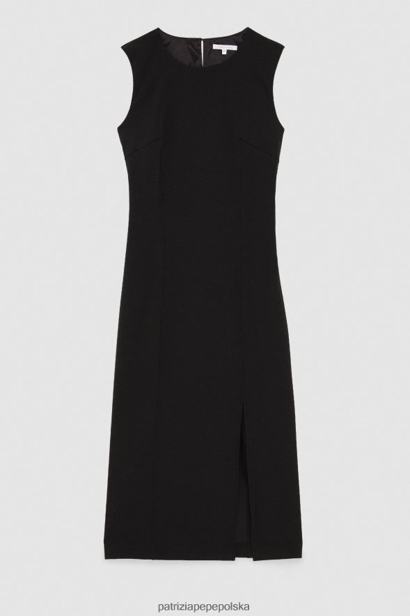 strój Patrizia Pepe Nero kobiety sukienka midi 86648831