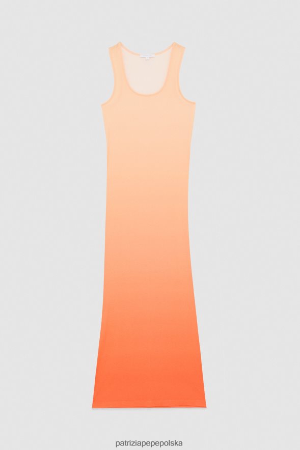 strój Patrizia Pepe odcisk astralnej degradacji kobiety długa sukienka bez rękawów 86648859