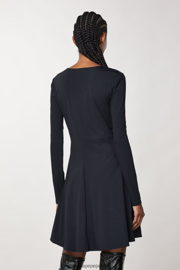 strój Patrizia Pepe Nero kobiety Sukienka mini z jerseyu 866488161