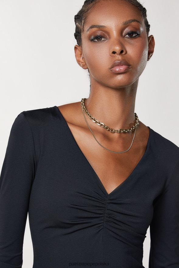 strój Patrizia Pepe Nero kobiety Sukienka mini z jerseyu 866488161