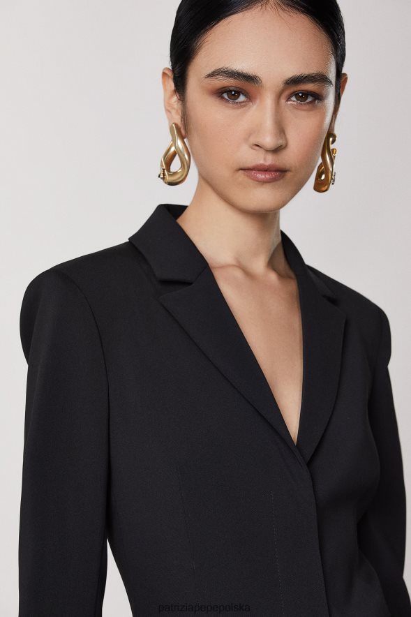 strój Patrizia Pepe Nero kobiety niezbędna sukienka marynarska 866488436