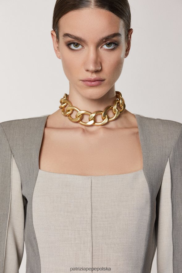 strój Patrizia Pepe naturalna mieszanka kobiety sukienka mini z długim rękawem 866488424