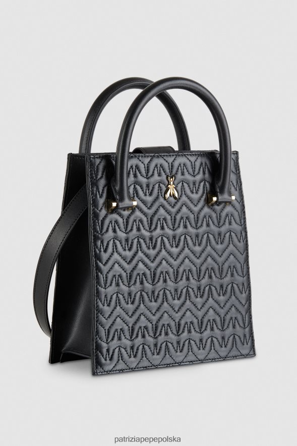 torby| Patrizia Pepe Nero kobiety Skórzana torebka 866488754