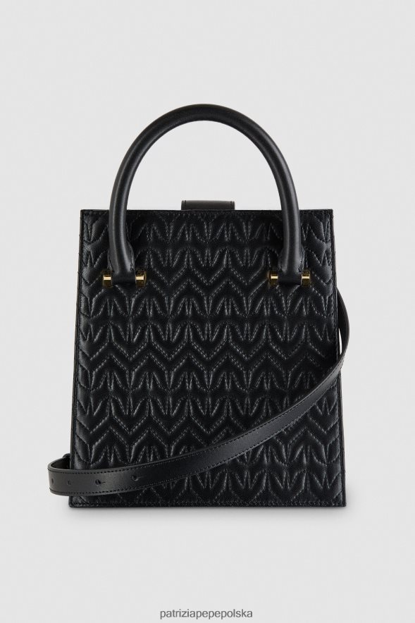 torby| Patrizia Pepe Nero kobiety Skórzana torebka 866488754
