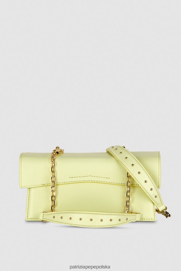 torby| Patrizia Pepe jasna słoneczna limonka kobiety latająca skóra bamby 866488737