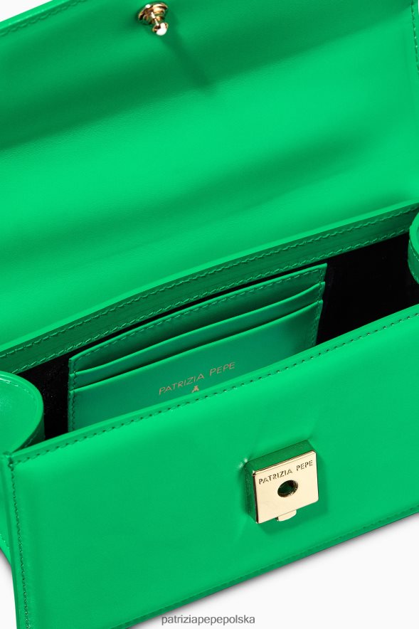 torby| Patrizia Pepe kwaśna zieleń kobiety latająca skóra bamby 866488739