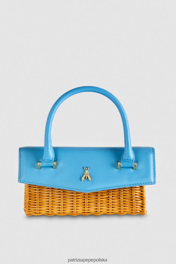 torby| Patrizia Pepe lazurowy/naturalny kobiety lataj Bamby Capri 866488724