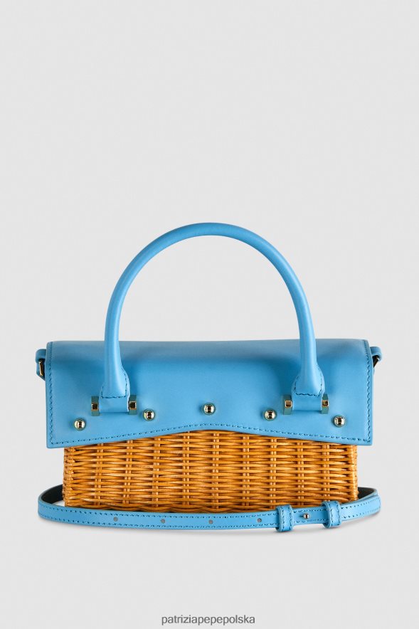torby| Patrizia Pepe lazurowy/naturalny kobiety lataj Bamby Capri 866488724