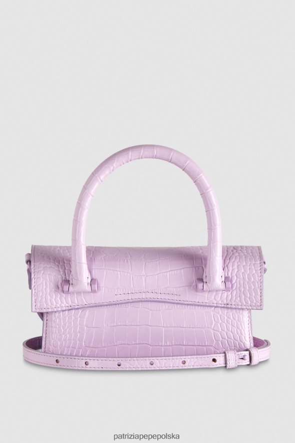 torby| Patrizia Pepe monochromatyczny liliowy kobiety lataj Bamby Croco 866488749