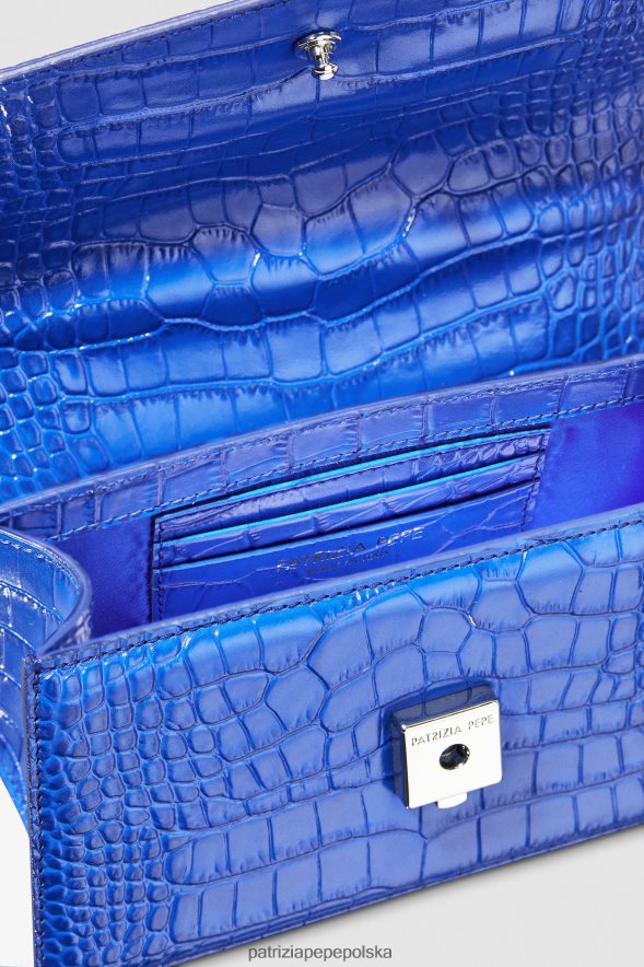 torby| Patrizia Pepe monochromatyczny niebieski kobiety lataj Bamby Croco 866488723