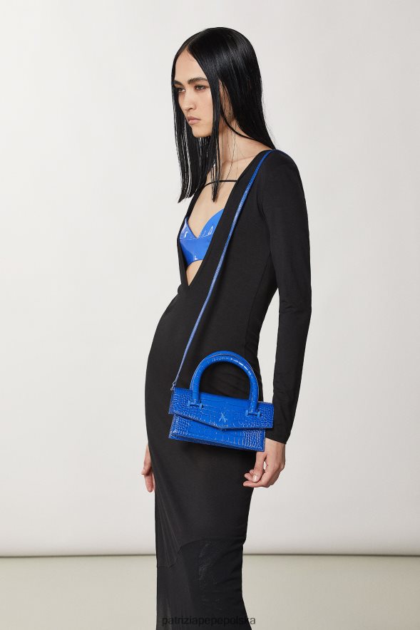 torby| Patrizia Pepe monochromatyczny niebieski kobiety lataj Bamby Croco 866488723