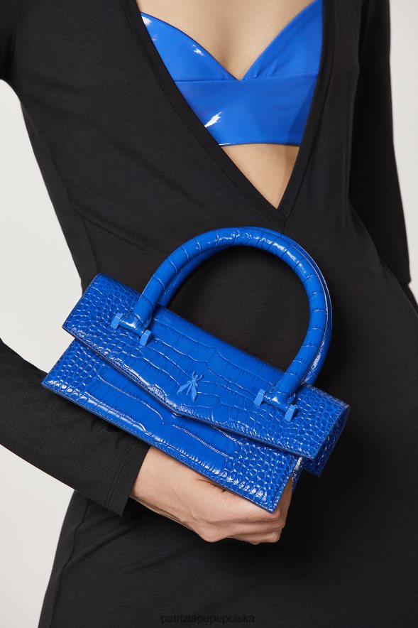 torby| Patrizia Pepe monochromatyczny niebieski kobiety lataj Bamby Croco 866488723