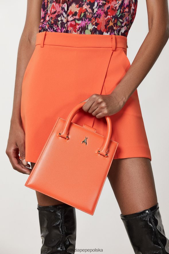 torby| Patrizia Pepe słoneczna pomarańcza kobiety torebka z paskiem na ramię 866488760
