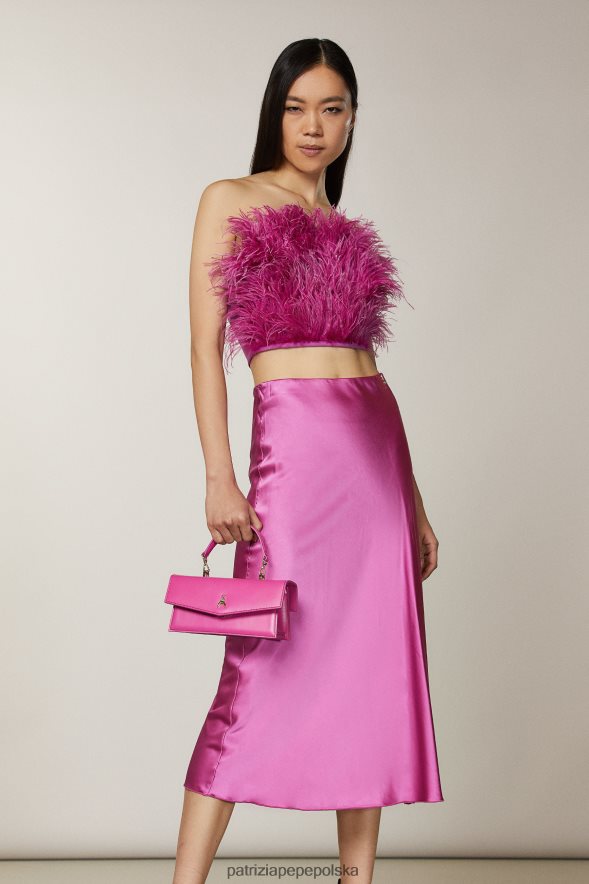 torby| Patrizia Pepe surrealistyczny róż kobiety latająca skóra bamby 866488730