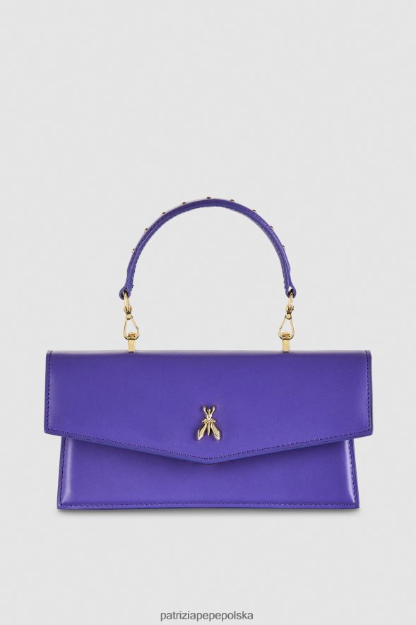 torby| Patrizia Pepe ultrafiolet kobiety latająca skóra bamby 866488740