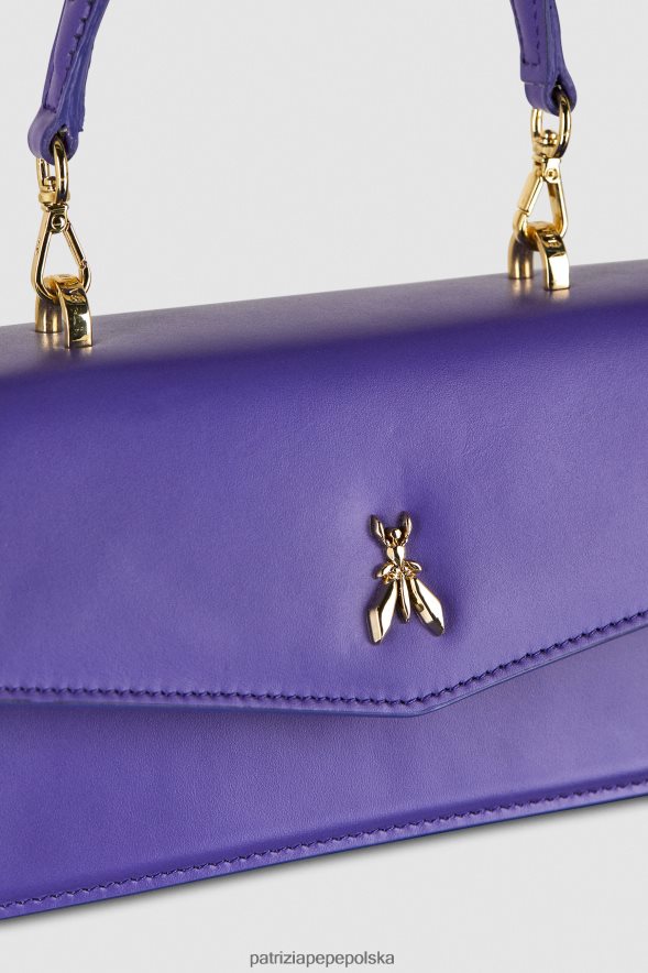 torby| Patrizia Pepe ultrafiolet kobiety latająca skóra bamby 866488740