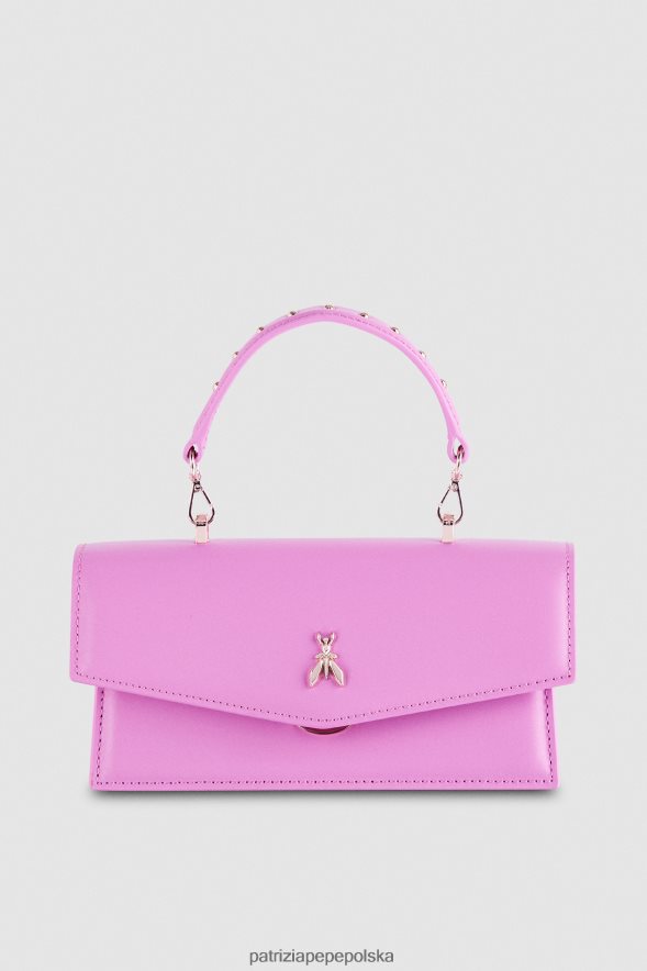 torby| Patrizia Pepe wirtualny fiolet kobiety latająca skóra bamby 866488732