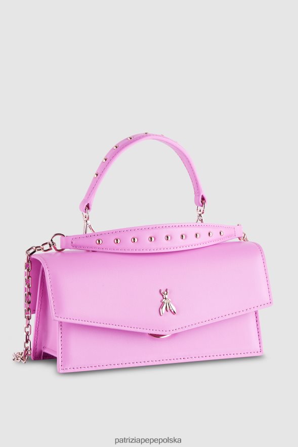 torby| Patrizia Pepe wirtualny fiolet kobiety latająca skóra bamby 866488732