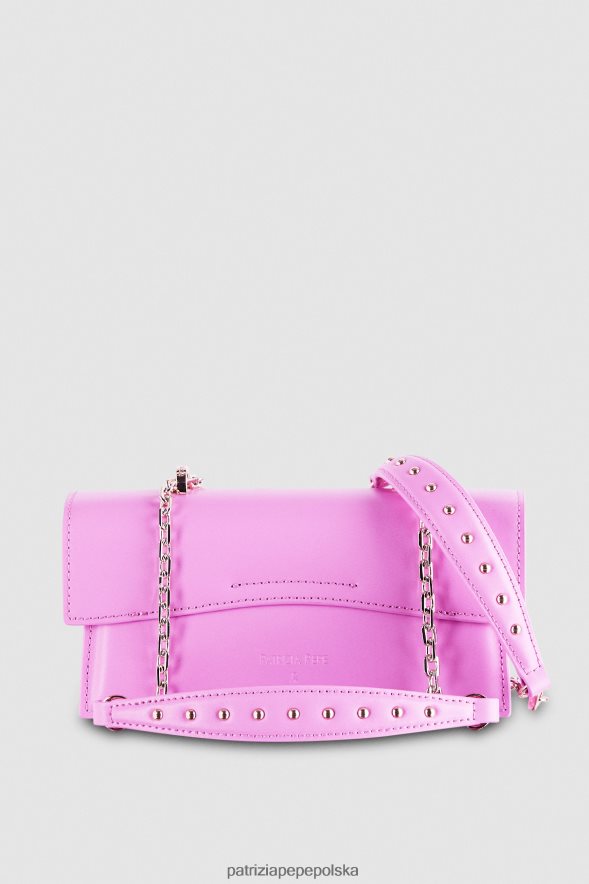 torby| Patrizia Pepe wirtualny fiolet kobiety latająca skóra bamby 866488732