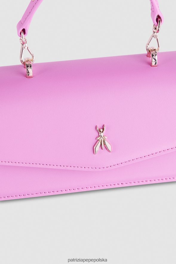 torby| Patrizia Pepe wirtualny fiolet kobiety latająca skóra bamby 866488732