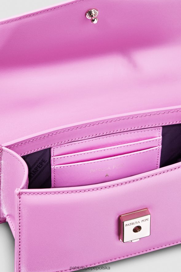 torby| Patrizia Pepe wirtualny fiolet kobiety latająca skóra bamby 866488732