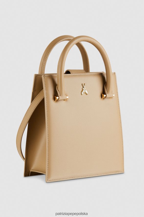 torby| Patrizia Pepe zimowy piasek kobiety torebka z paskiem na ramię 866488758