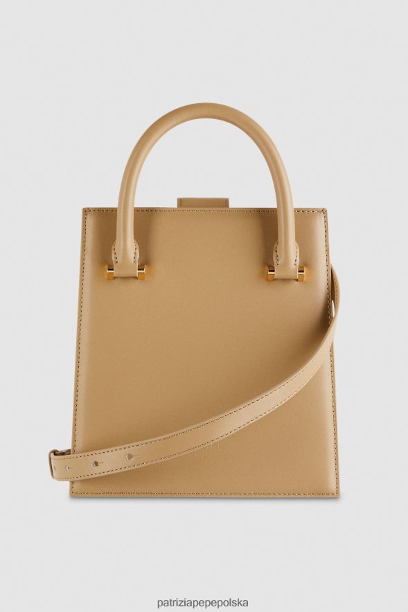 torby| Patrizia Pepe zimowy piasek kobiety torebka z paskiem na ramię 866488758