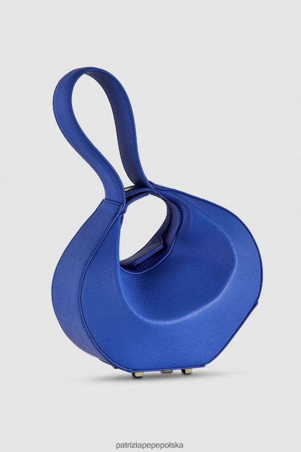 torby| Patrizia Pepe Blue Ray kobiety mała torebka typu hobo na bransoletkę 866488716