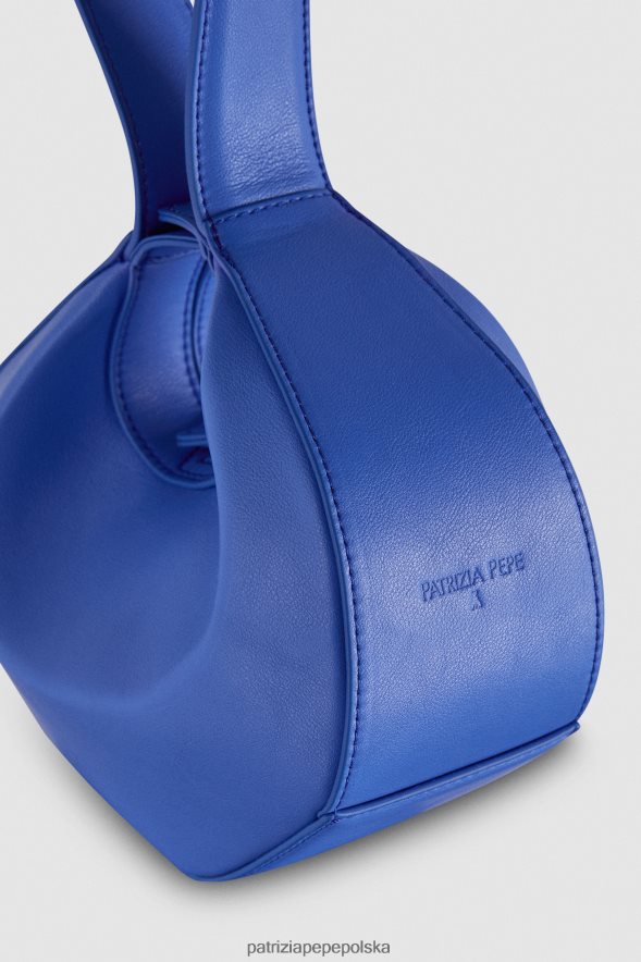 torby| Patrizia Pepe Blue Ray kobiety mała torebka typu hobo na bransoletkę 866488716
