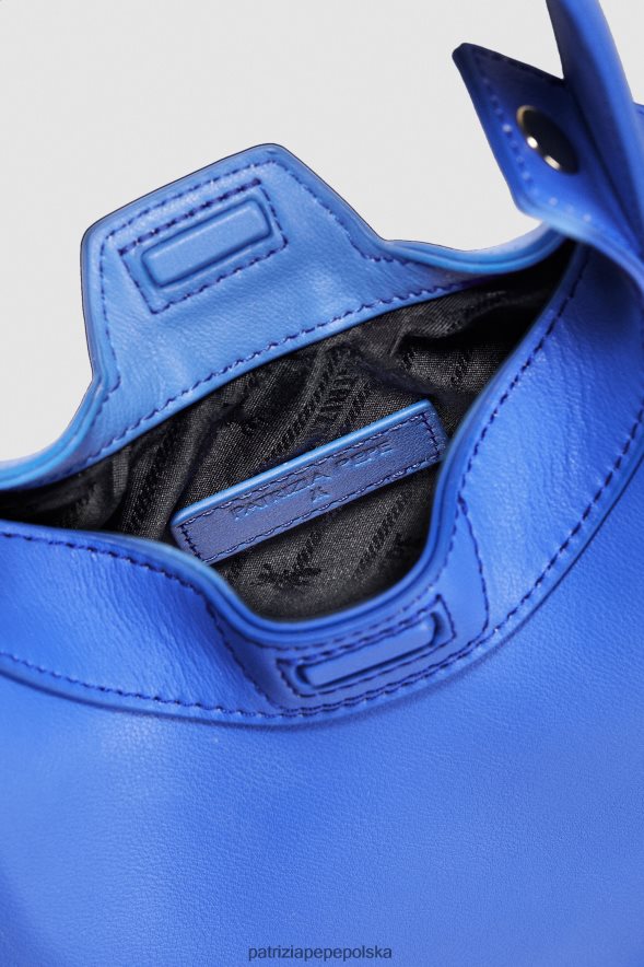 torby| Patrizia Pepe Blue Ray kobiety mała torebka typu hobo na bransoletkę 866488716