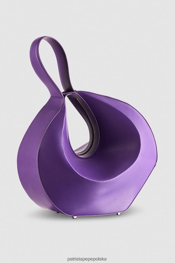 torby| Patrizia Pepe seksowny fiolet kobiety duża torba na bransoletkę typu hobo 866488768