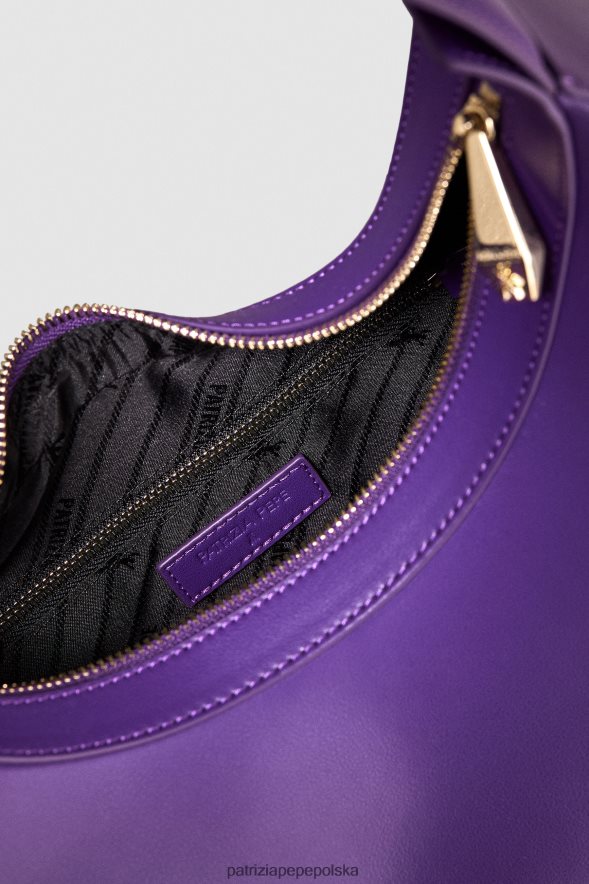 torby| Patrizia Pepe seksowny fiolet kobiety duża torba na bransoletkę typu hobo 866488768
