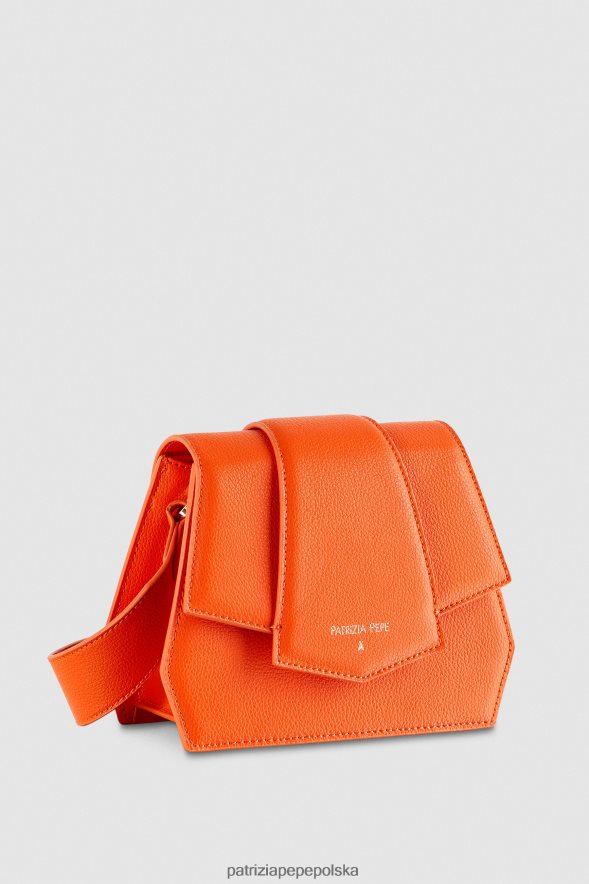 torby| Patrizia Pepe słoneczna pomarańcza kobiety torba na ramię zapinana na zamek 866488821