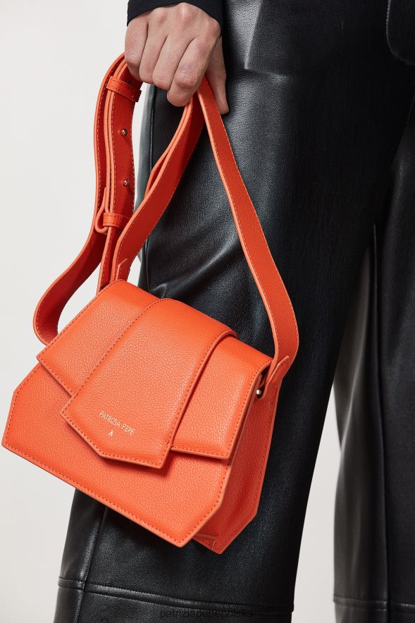 torby| Patrizia Pepe słoneczna pomarańcza kobiety torba na ramię zapinana na zamek 866488821